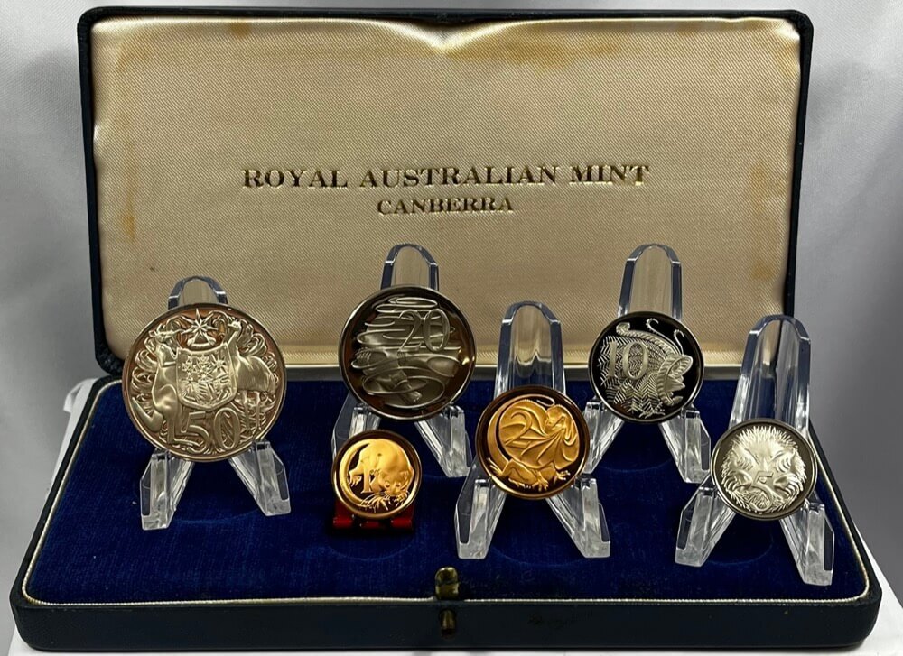 Australia 1966 Proof Coin Set Light Blue Case product image