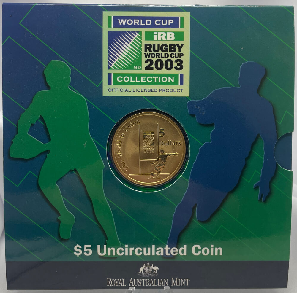 2003 Five Dollar Uncirculated - Rugby World Cup product image