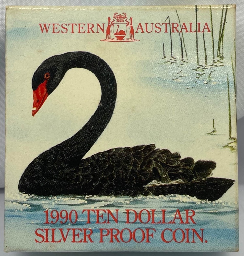 1990 Silver 10 Dollar Proof Coin State Series - Western Australia product image