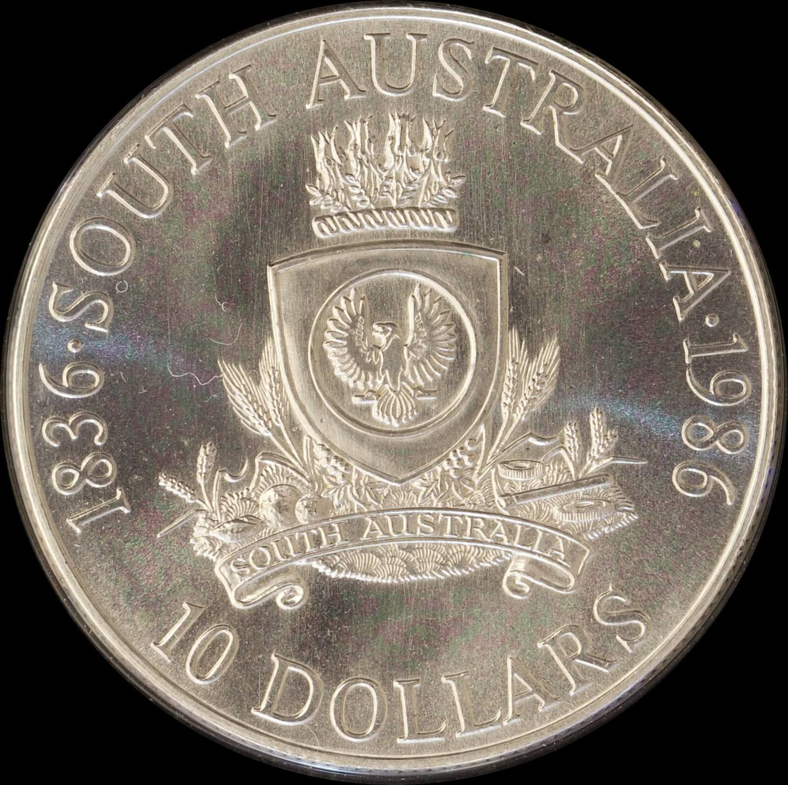 1986 10 Dollar Uncirculated Coin State Series South Australia  product image