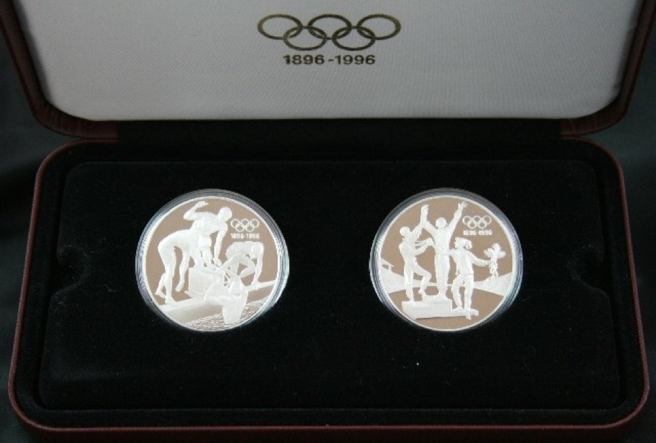 1993 Twenty Dollar Proof Pair IOC Centennial - Fair Play Friendship product image