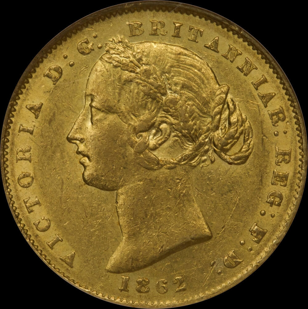 1862 Sydney Mint Type II Sovereign NGC AU58 product image