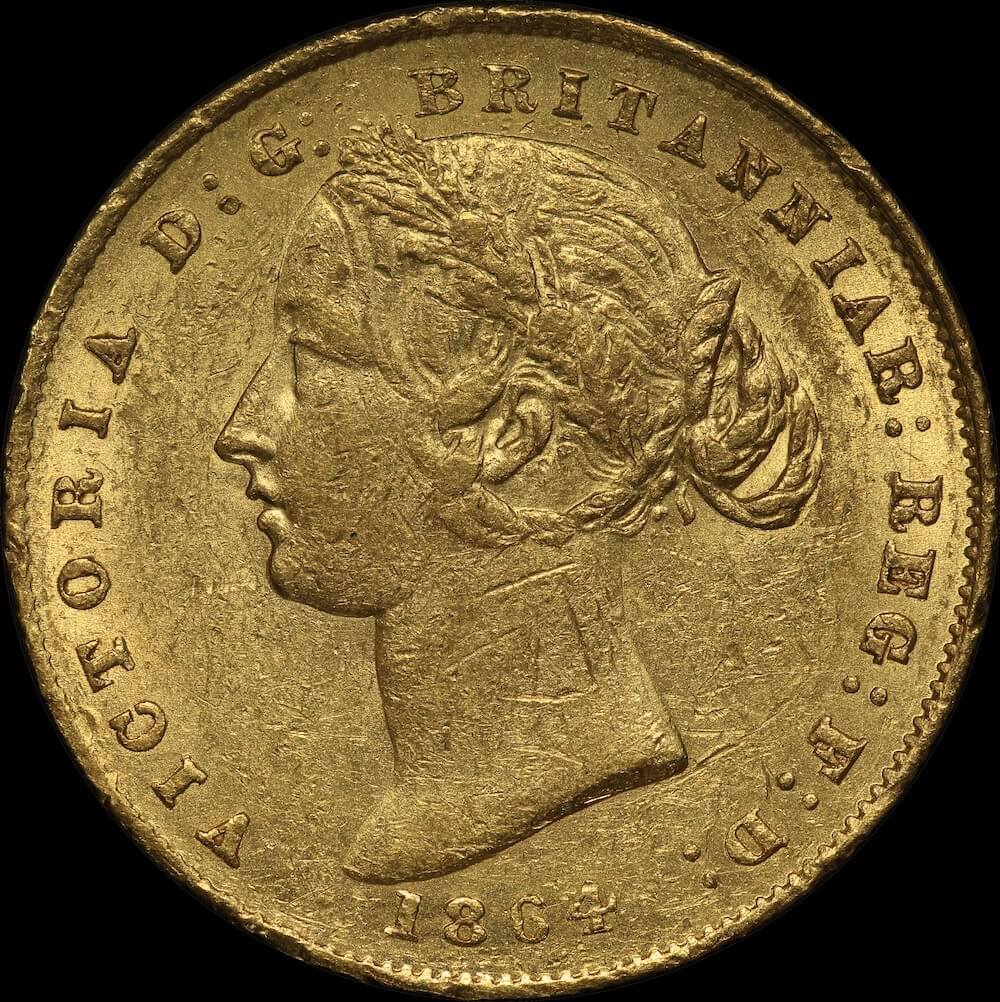 1864 Sydney Mint Type II Sovereign good VF product image