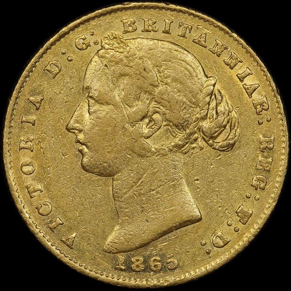 1865 Sydney Mint Type II Sovereign good VF product image