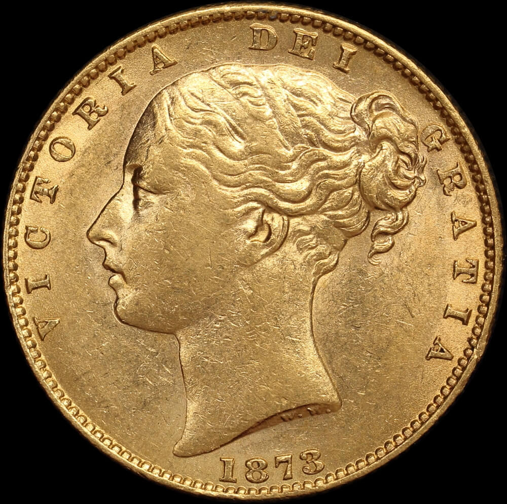 1873 Sydney Shield Sovereign good EF product image