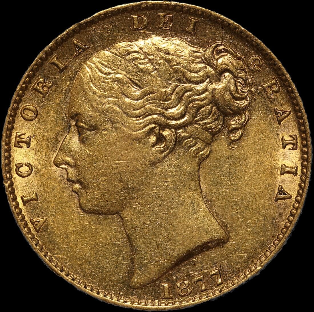 1877 Sydney Shield Sovereign Extremely Fine product image