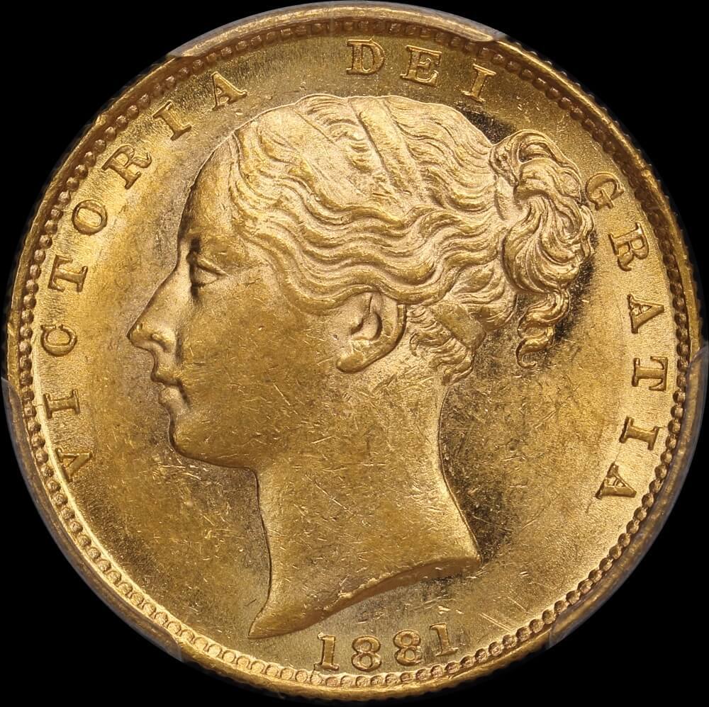 1881 Sydney Shield Sovereign PCGS MS61 product image