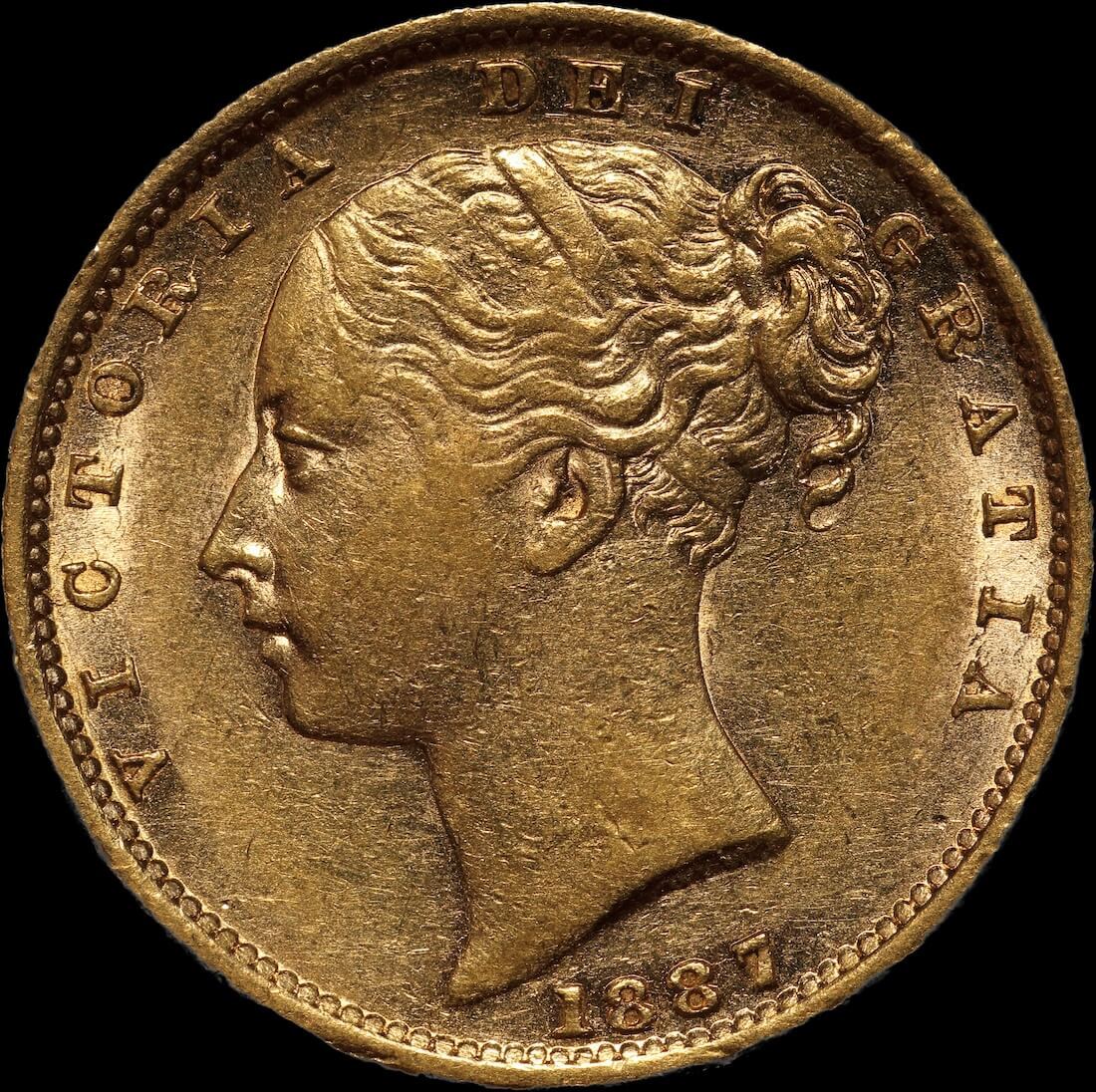 1887 Sydney Shield Sovereign Extremely Fine product image