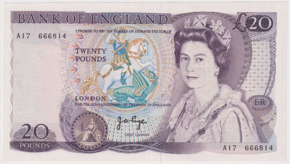 Great Britain 1970 20 Pounds 380b Uncirculated product image