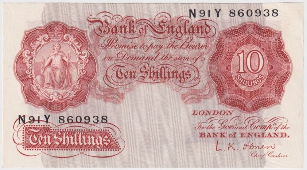 Great Britain 1955 10 Shillings P# 368c Uncirculated product image