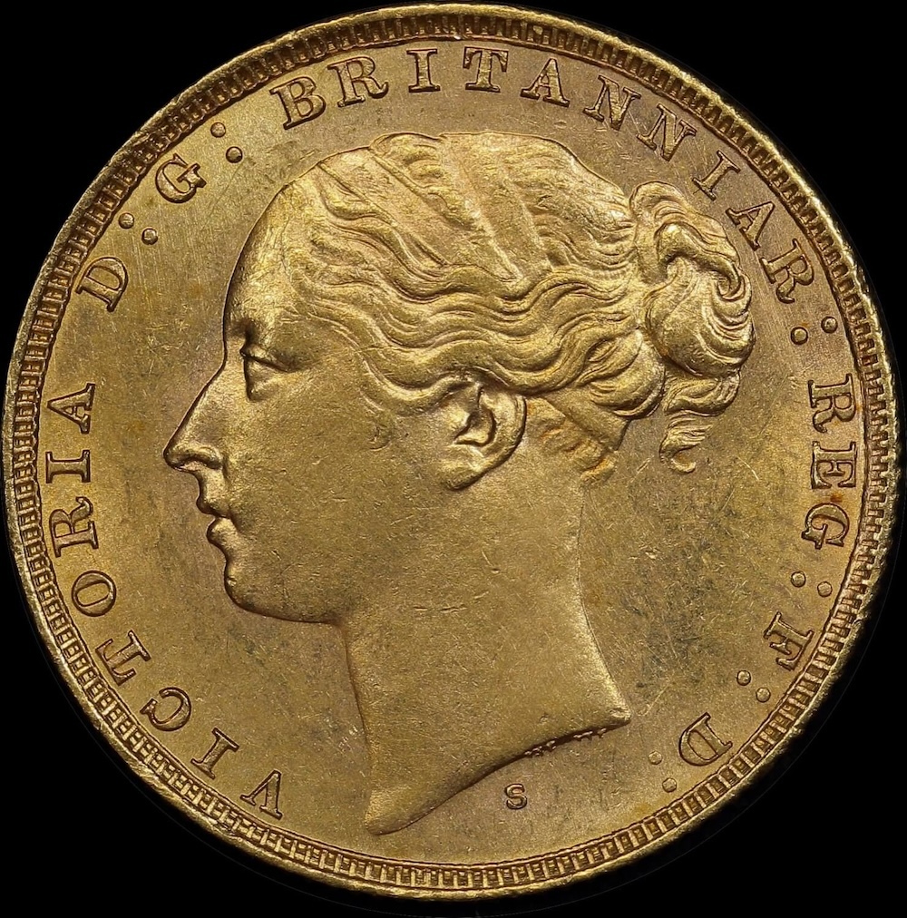 1880 Sydney Young Head Sovereign about Unc product image