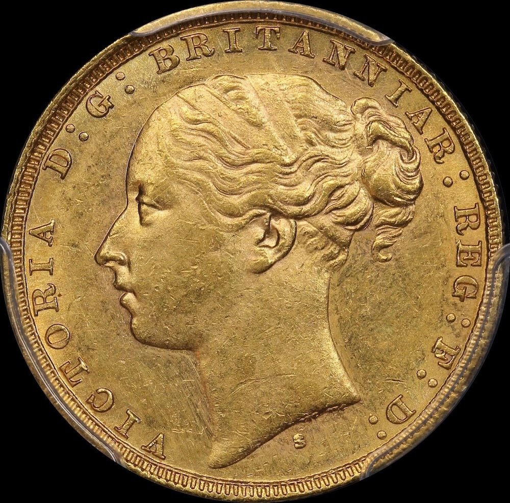 1880 Sydney Young Head Sovereign Unc (PCGS MS61) product image