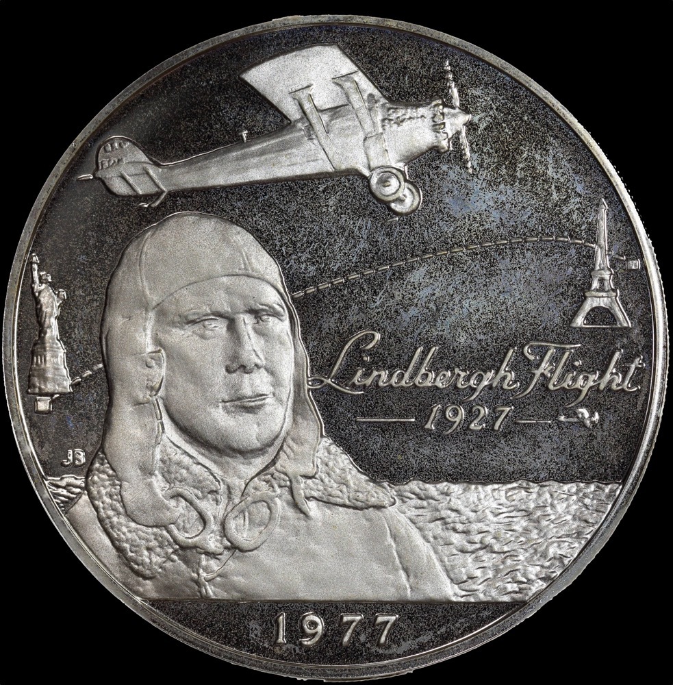 Samoa 1977 Silver 1 Tala Uncirculated Coin - Lindbergh product image