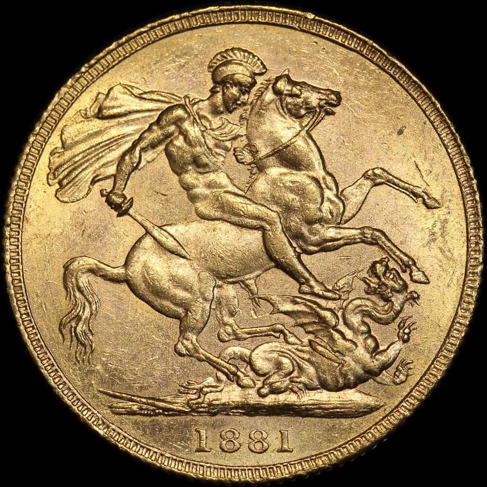 1881 Sydney Young Head Sovereign good EF product image