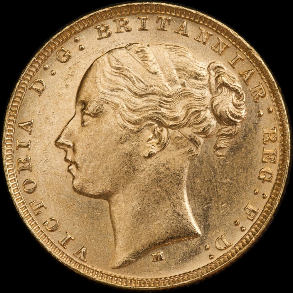 1881 Melbourne Young Head Sovereign about Unc product image