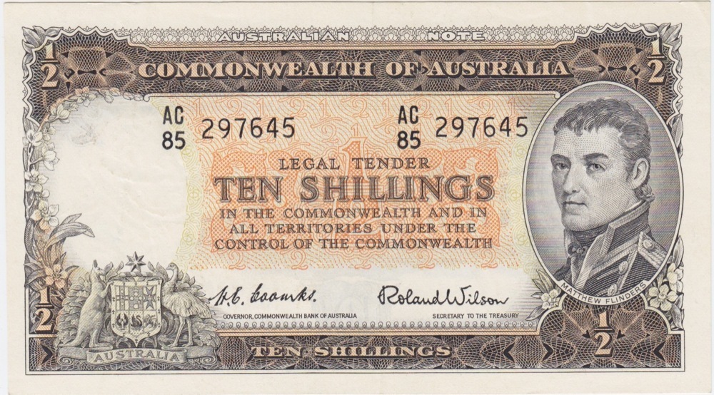 1954 Ten Shilling Coombs/Wilson R16 Extremely Fine product image