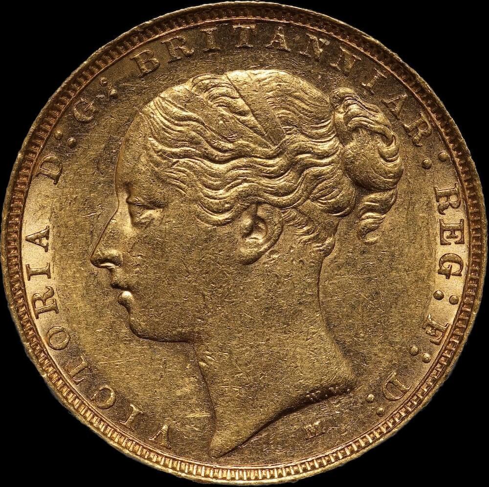 1885 Melbourne Young Head Sovereign Extremely Fine product image