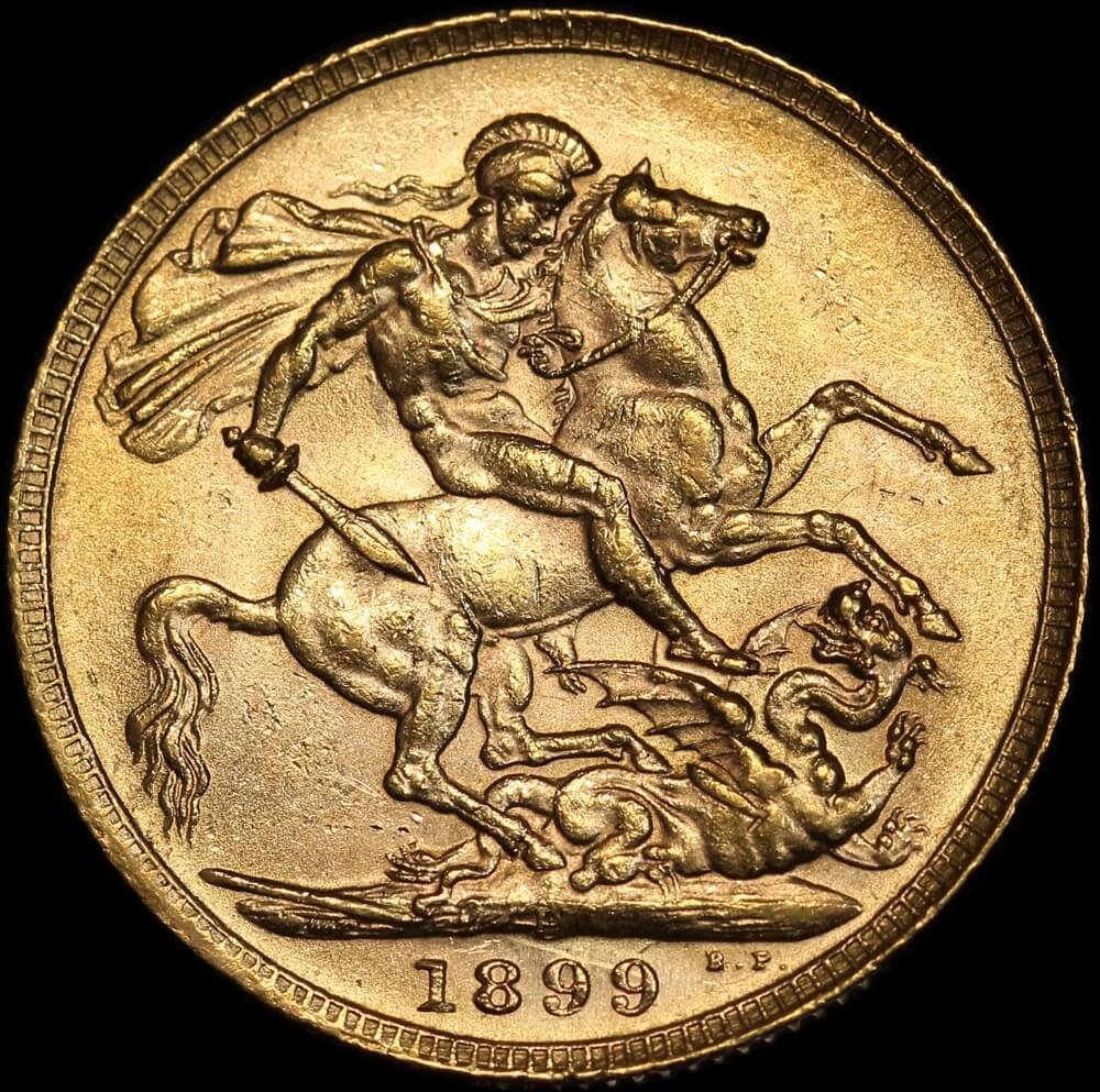 1899 Perth Veiled Head Sovereign good EF product image