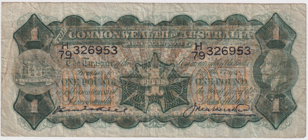 1927 One Pound Kell/Heathershaw R25 Fine product image