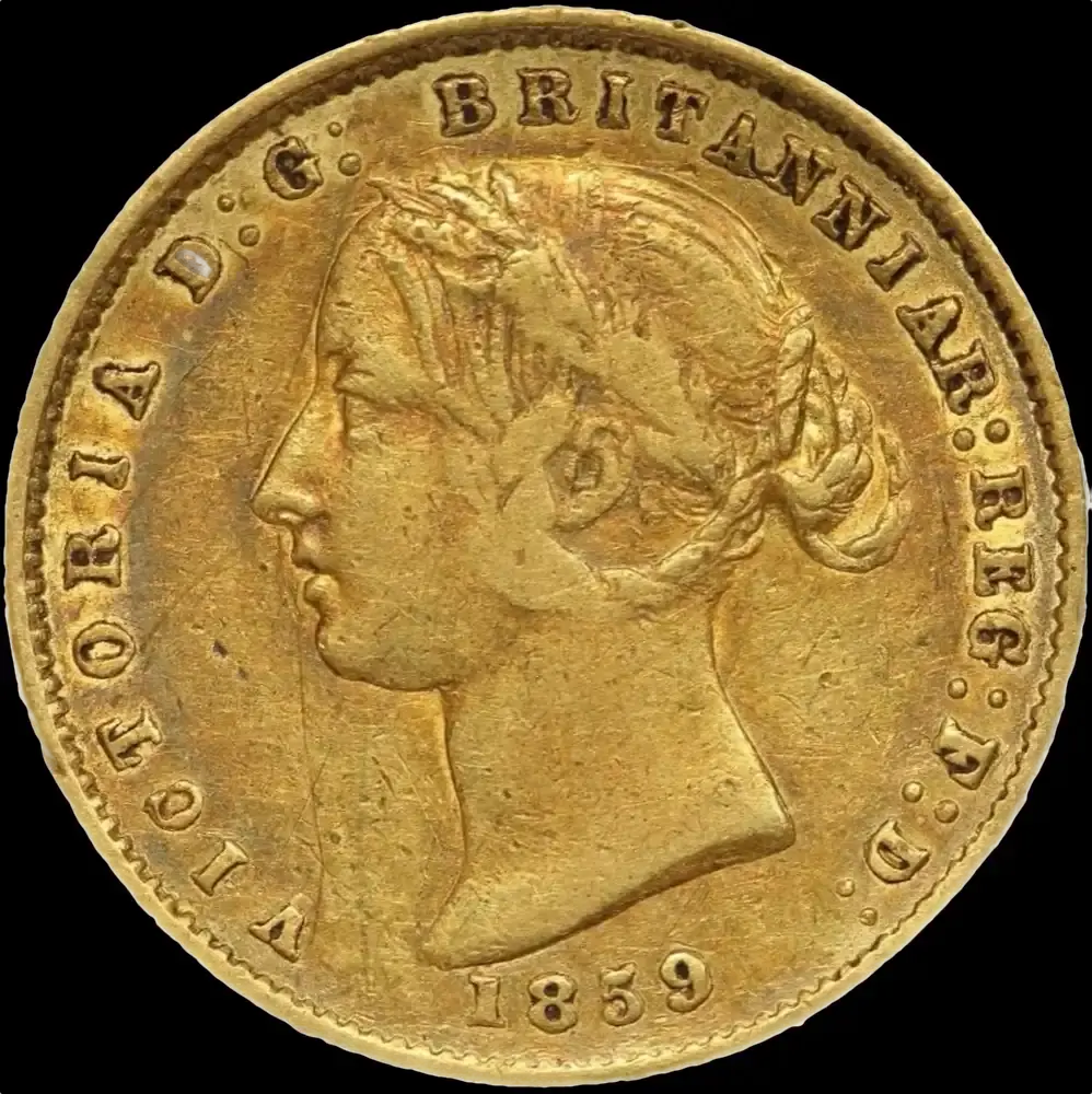 1859 Sydney Mint Type II Half Sovereign Fine product image