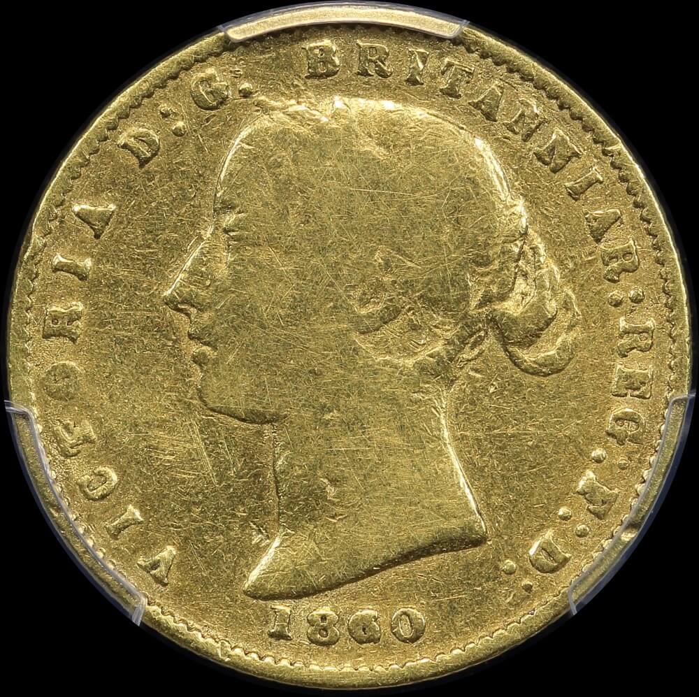 1860/5 Overdate Sydney Mint Type II Half Sovereign Very Good product image