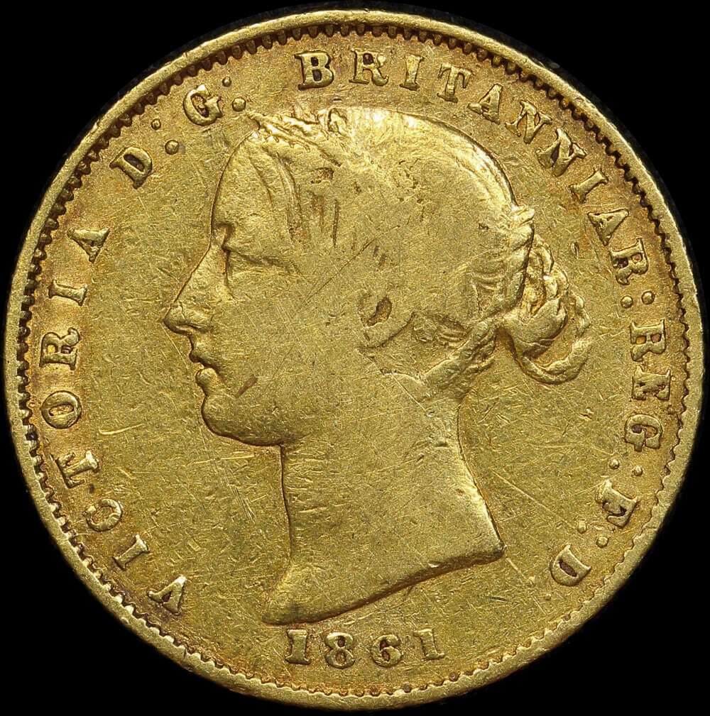 1861 Sydney Mint Type II Half Sovereign Fine product image