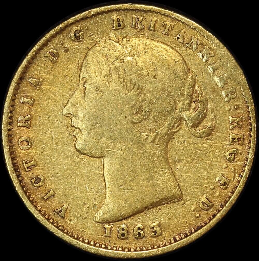 1863 Sydney Mint Type II Half Sovereign Fine product image