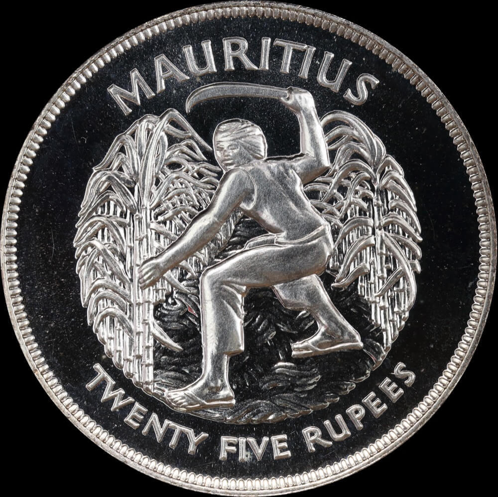 Mauritius 1977 Silver 25 Rupees KM# 43a Uncirculated - Silver Jubilee product image