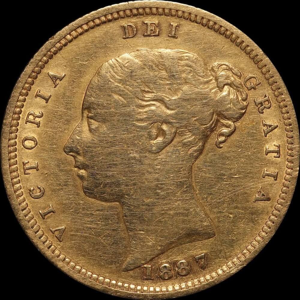 1887 Sydney Young Head Half Sovereign Fine product image