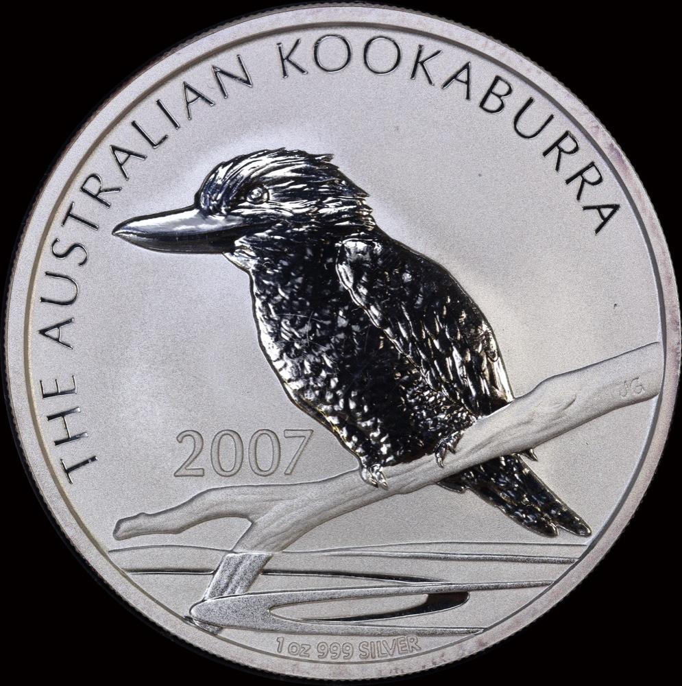 2007 Silver One Ounce Unc Coin Kookaburra on Branch product image