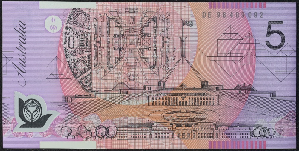 1998 $5 Note Macfarlane/Evans R218c Uncirculated product image