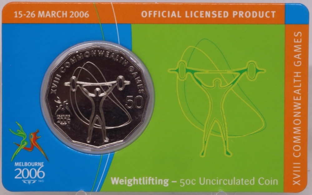 2006 Fifty Cent Unc Melbourne Commonwealth Games - Weightlifting product image