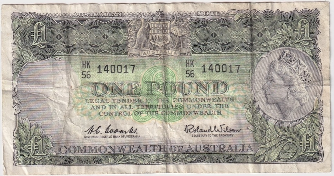 1961 One Pound Coombs/Wilson R34B Fine product image