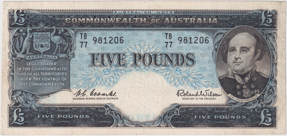 1960 Five Pound Coombs/Wilson R50 good Fine product image