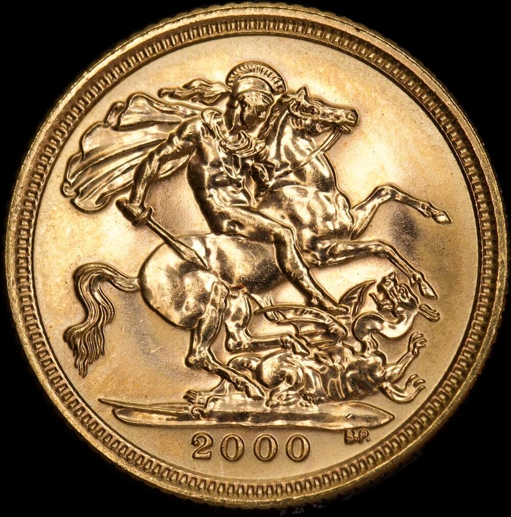 2000 Gold Half Sovereign Elizabeth II S# SB4 Uncirculated product image