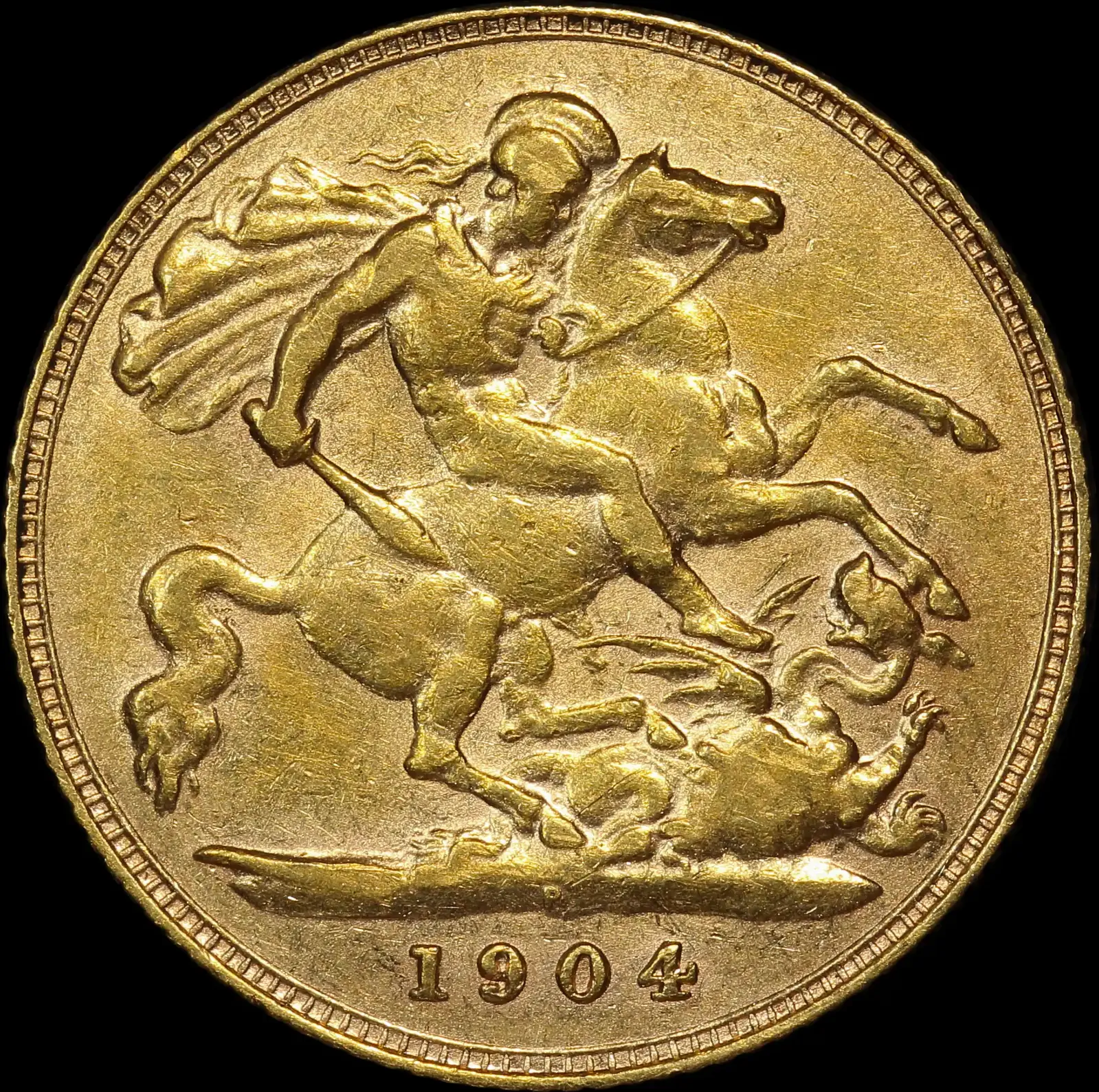 1904 Perth Edward VII Half Sovereign good VF product image