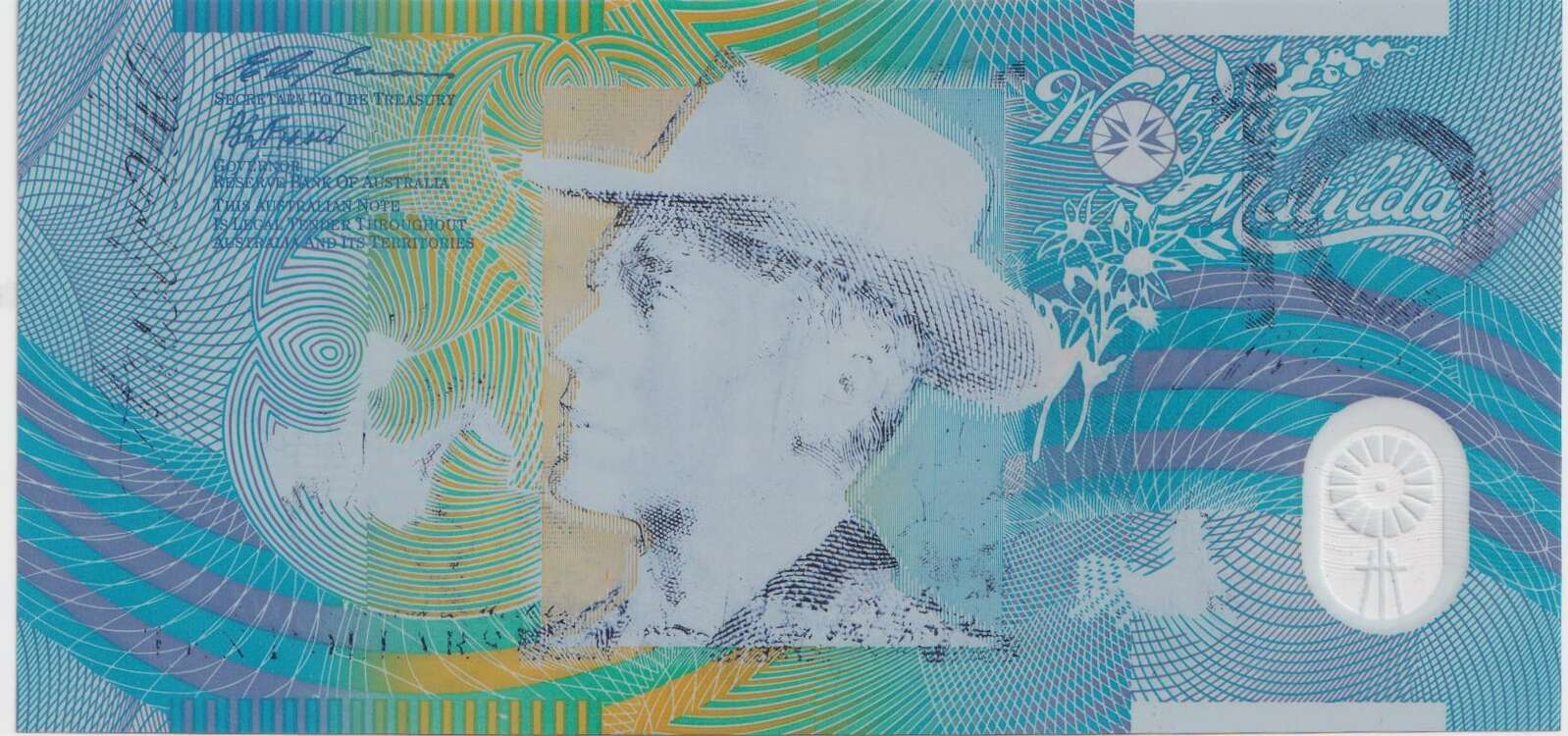 1994 $10 Note Intaglio Print Obstruction Error Fraser/Evans R316b Uncirculated product image