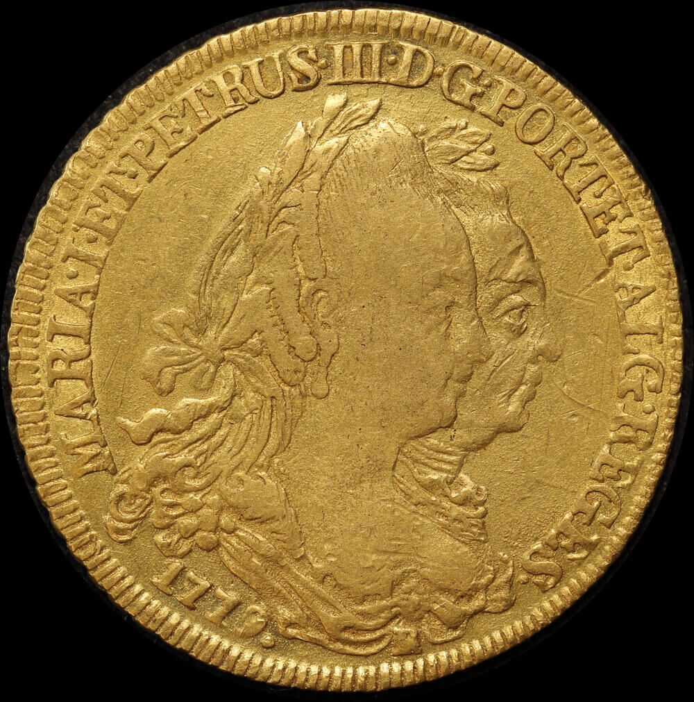 Brazil (Bahias) Gold 6,400 Reis 1779-B KM# 199.1 Very Fine product image