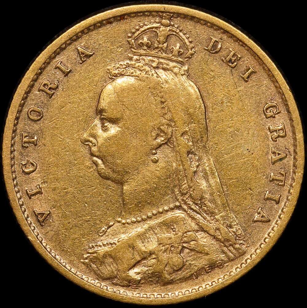 1893 Melbourne Jubilee Head Half Sovereign Very Fine product image