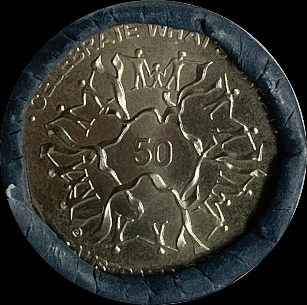 2010 50 Cent Mint Roll Australia Day - Heads / Tails product image