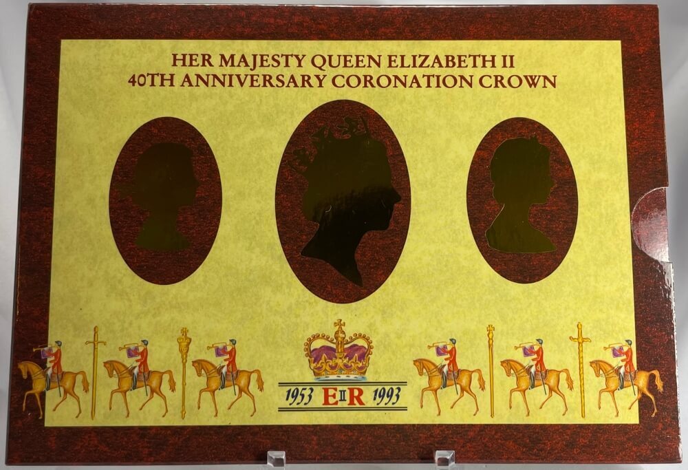 United Kingdom 1993 5 Pounds Uncirculated 40th Anniversary Coronation Crown product image