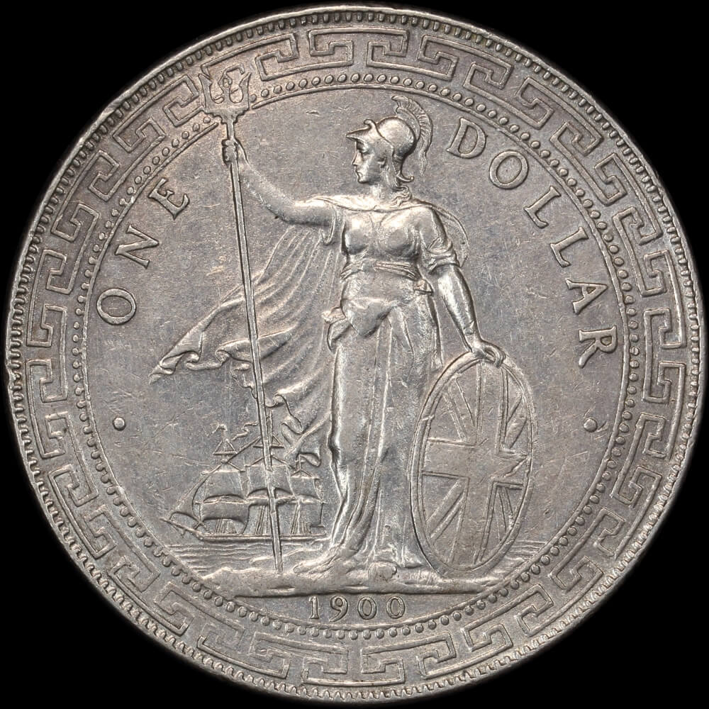 Great Britain 1900-B Silver Trade Dollar KM# T5 Extremely Fine product image