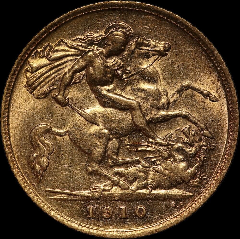 1910 Sydney Edward VII Half Sovereign good EF product image