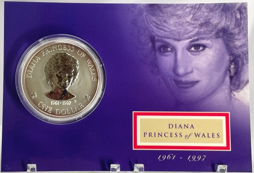 Cook Islands 1997 Silver $1 Coin - Diana Princess of Wales product image