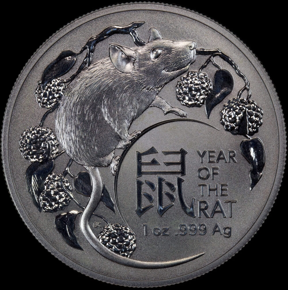 2020 Silver One Ounce Specimen Coin Lunar Series III Rat product image