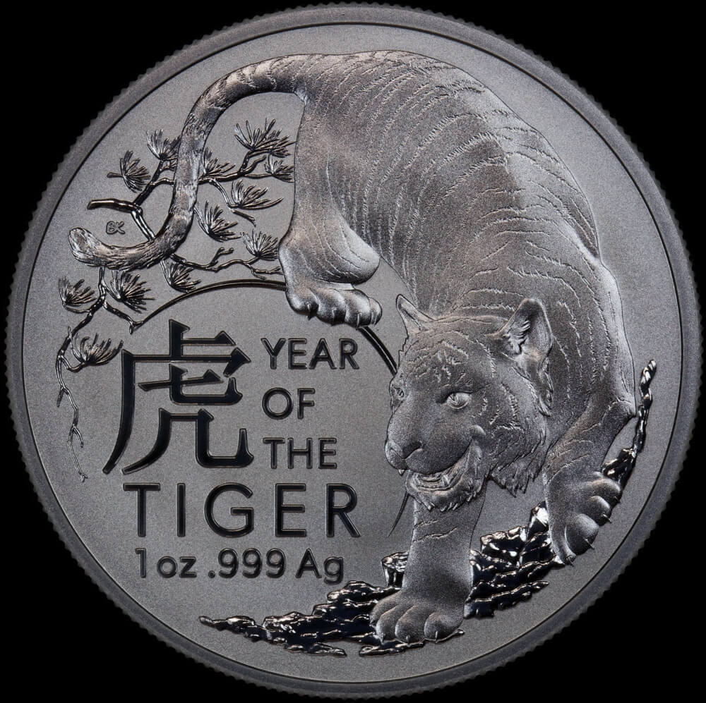 2022 Silver 1oz Bullion Coin Lunar Tiger product image