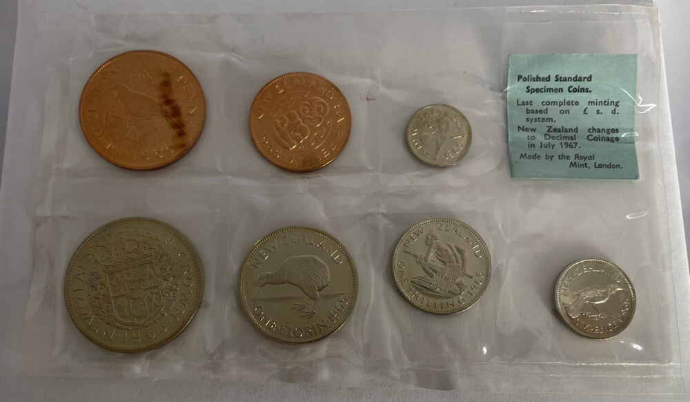 New Zealand 1965 Polished Specimen Coin Set  product image