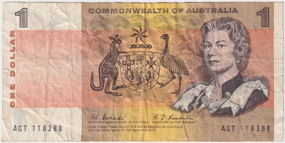 1968 $1 Note Coombs/Randall R72 Fine product image