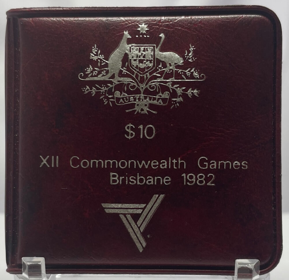 1982 10 Dollar Silver Unc Coin Brisbane Commonwealth Games product image