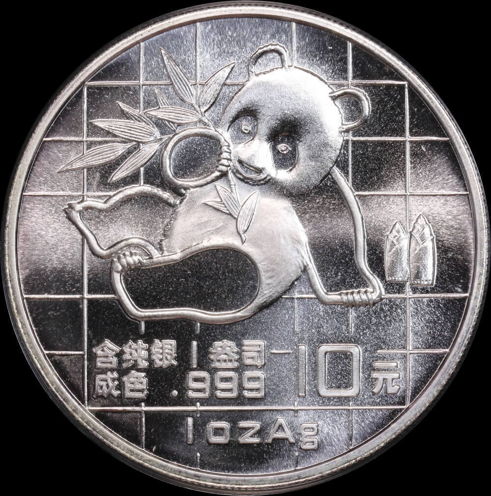 China 1989 Silver 1oz 10 Yuan Panda product image